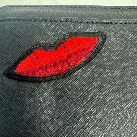 Kate Spade Needa Run Wild Meow Cheetah Leather Large Zippered Wallet - Picture 8 of 8